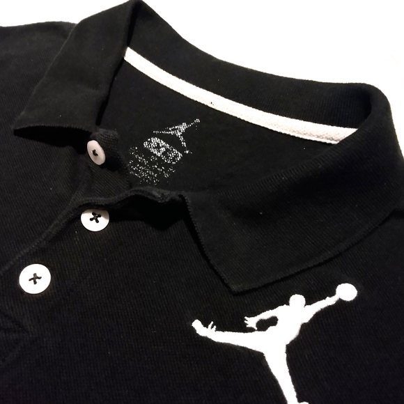 Jordan Embroidered Kids XL Black Jumpman Polo - Picture 2 of 6